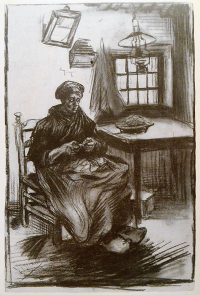 Woman Shelling Peas by Vincent van Gogh